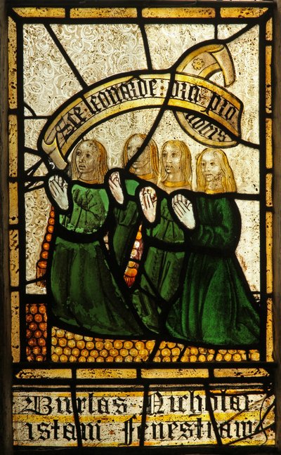 Window 3 depicting a donor - Borase family by English School