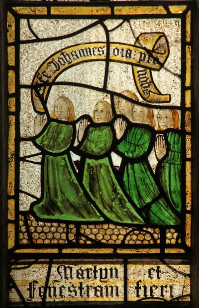 Window depicting donors - Martyn family by English School