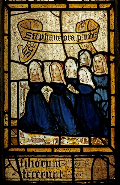 Window depicting donors - Martyn family by English School