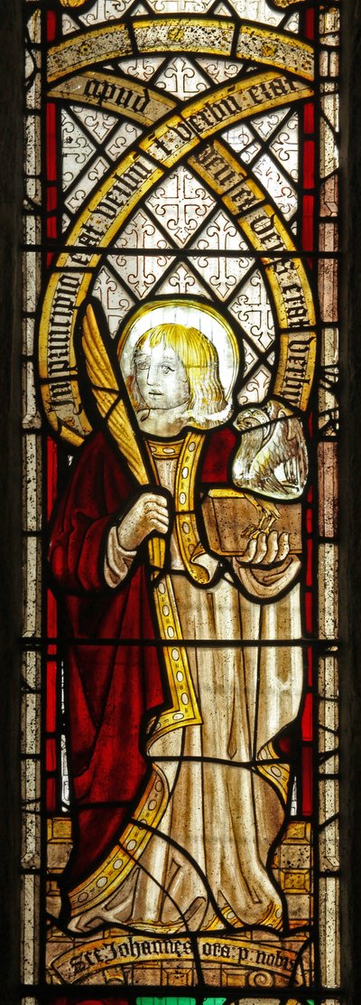 Window depicting the Evangelist: St John by English School