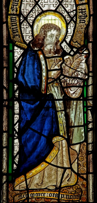 Window depicting the Evangelist: St Mark by English School