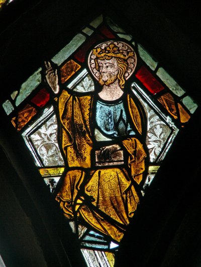 God at the Coronation of the Virgin by English School