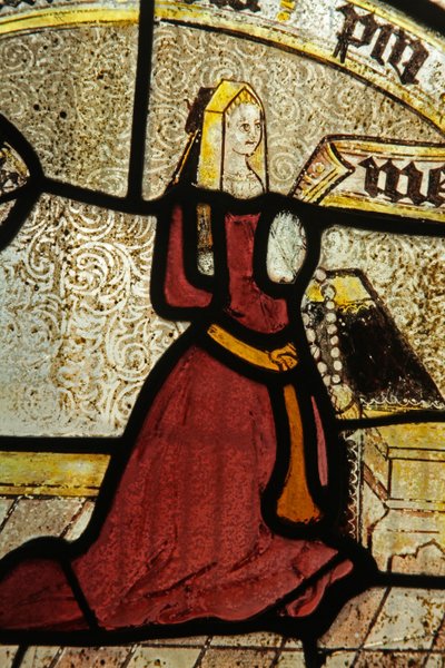 Window depicting a donor - Calloway by English School