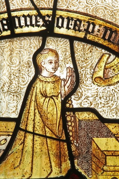 Window depicting a donor - Calloway by English School
