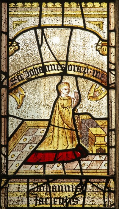 Window depicting a donor - Calloway by English School