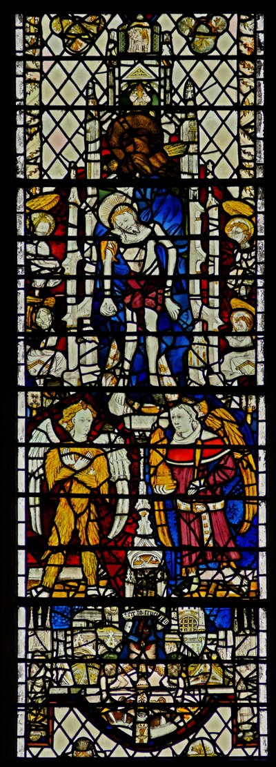 Window w12 depicting Corpus Christi by English School