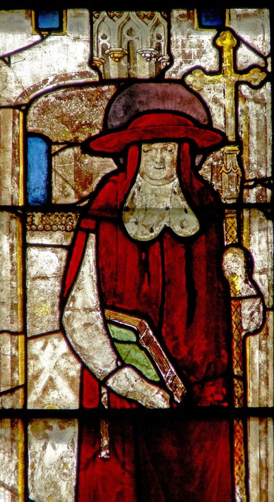 Window w24 depicting St Bonaventura? by English School