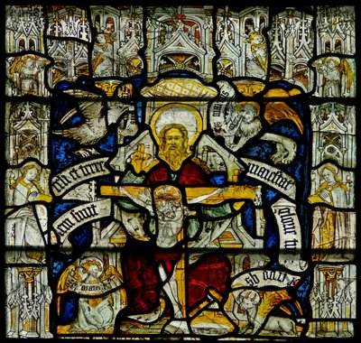Window w24 depicting the Trinity by English School