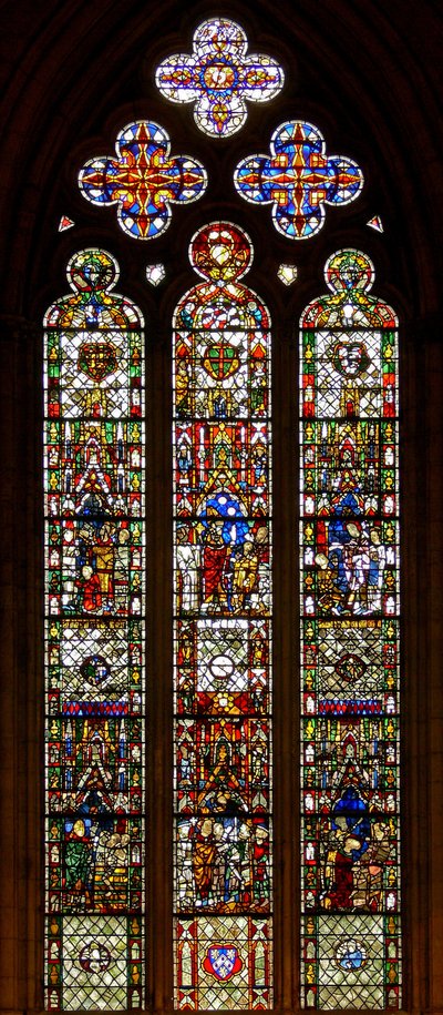 Window w26 depicting St Nicholas by English School