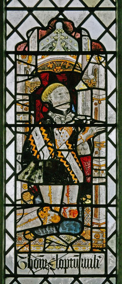 Window w2 depicting a donor - Thomas Clopton by English School