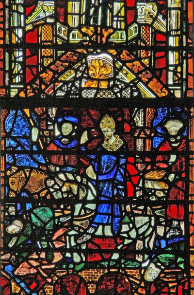 Window w31 depicting St William crossing the Ouse bridge by English School
