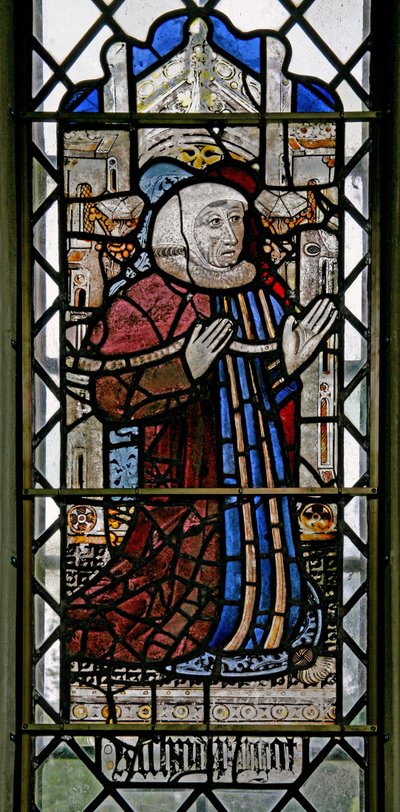Window w3 depicting a donor - Richard Pigot by English School