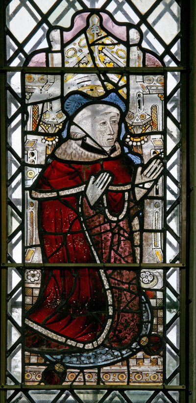 Window w3 depicting a donor - Sir William Howard by English School