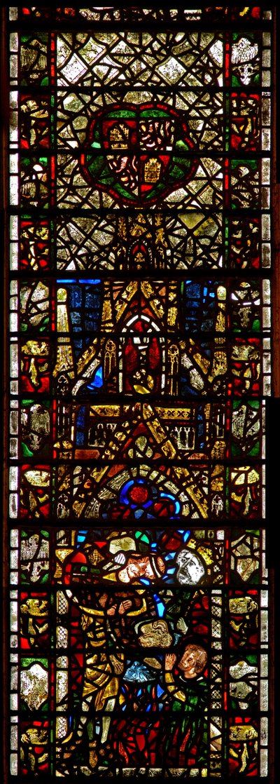 Window w42 depicting a scene from the life of St Catherine: the philosophers are put to death by English School