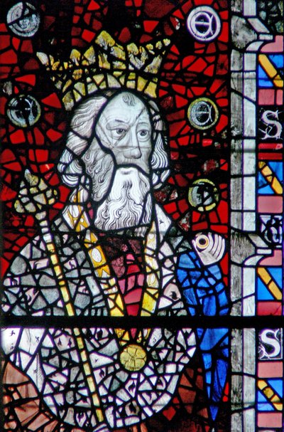 Window depicting St Edward the Confessor by English School