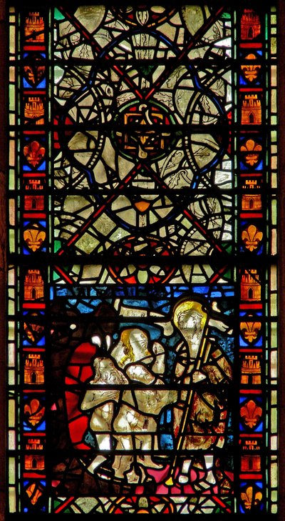 Window depicting the Harrowing of Hell by English School