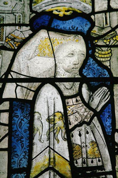Window w5 depicting a donor - Margaret Fray by English School