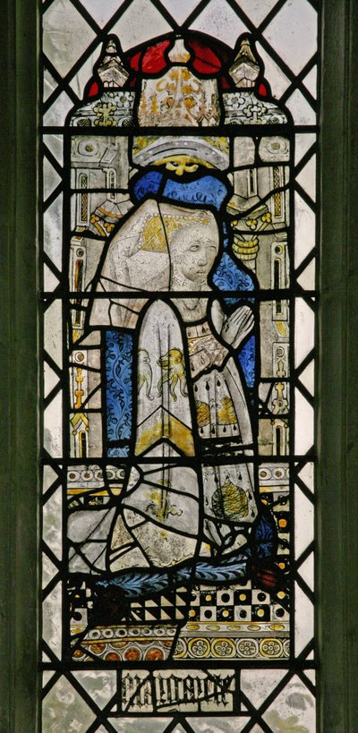 Window w5 depicting a donor - Margaret Fray by English School