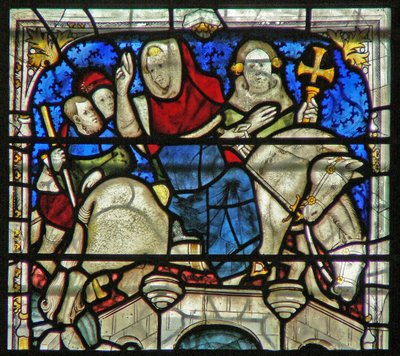 Window W5 depicting a scene from the life of St William by English School