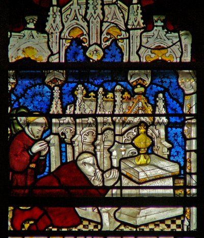 Window W5 depicting a scene from the life of St William by English School