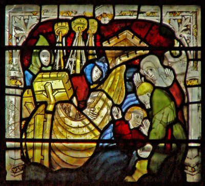 Window W5 depicting a scene from the life of St William by English School