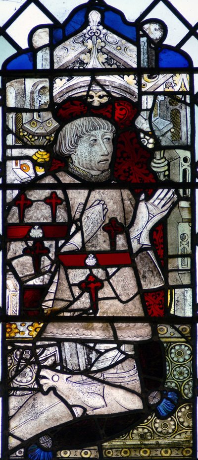 Window w6 depicting a donor - Robert Crane by English School