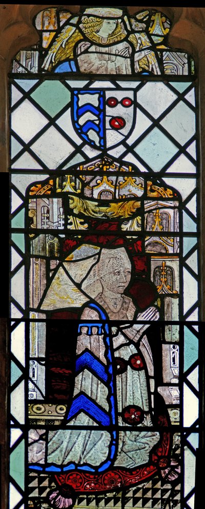 Window w7 depicting a donor - Elinor Darcey by English School