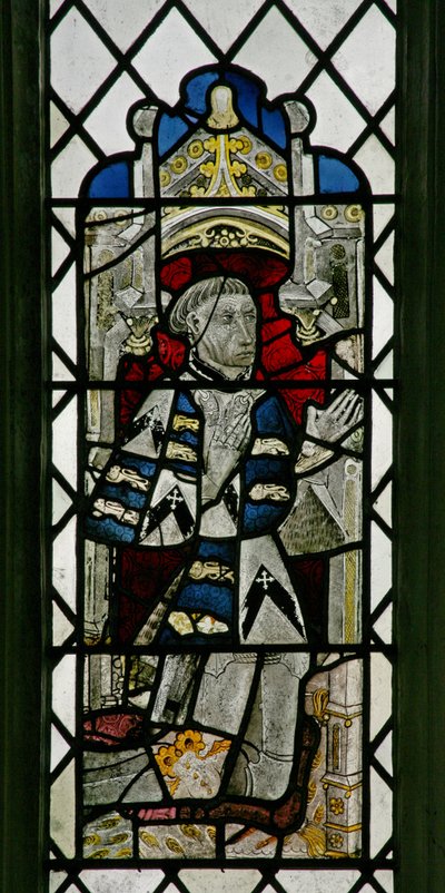 Window w7 depicting a donor - John Denstone by English School