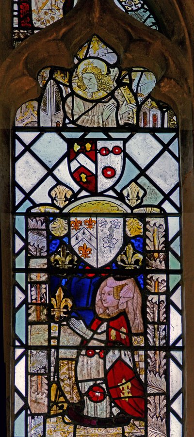 Window w7 depicting a donor - Ann Montgomery by English School