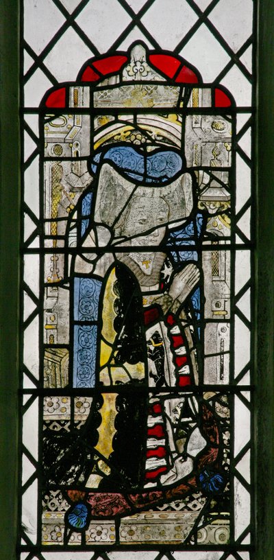 Window depicting a donor - Margaret Barnard by English School