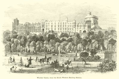 Windsor Castle, from the South Western Railway Station by English School