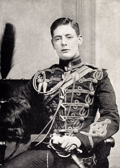 Winston Churchill as a Second Lieutenant in the 4th Queen