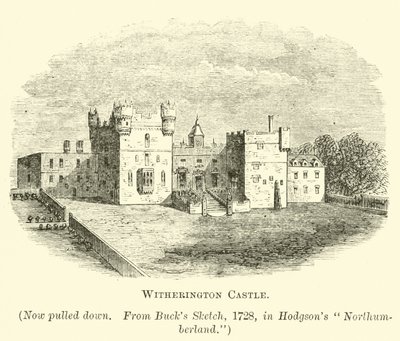 Witherington Castle by English School