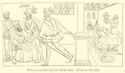 Wolsey surrendering the Great Seal by English School