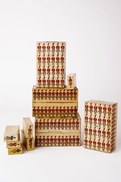 Wooden Drill Boxes by English School