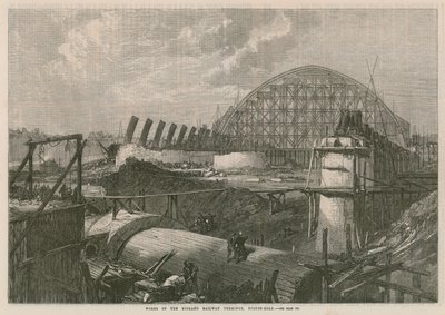 Works of the Midland Railway Terminus on Euston Road by English School