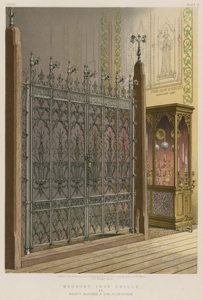 Wrought Iron Grille by English School