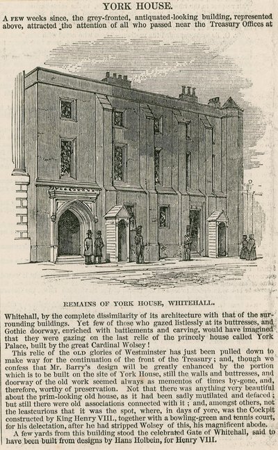 York House, Whitehall by English School
