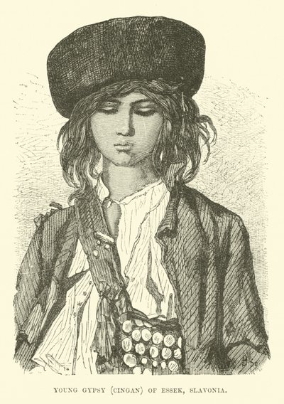 Young Gypsy, Cingan of Essek, Slavonia by English School