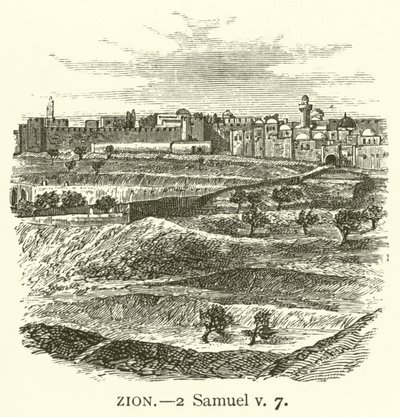Zion, 2 Samuel, v, 7 by English School
