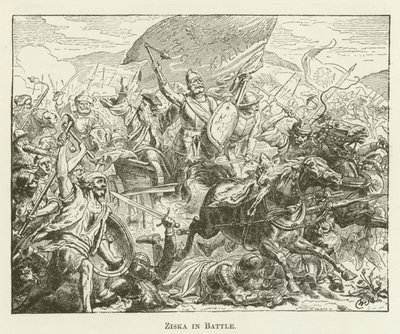 Ziska in Battle by English School