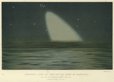 Zodiacal Light as Seen off the Coast of Portugal by English School