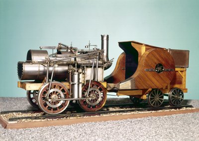 1:10 scale model of the first locomotive built by Marc Seguin for the St. Etienne-Lyon Railway by English School English School