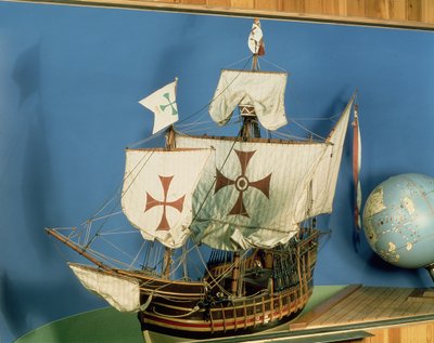 1:20 scale rigged model of the Santa Maria by English School English School
