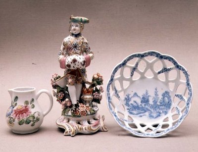 Collection of Bow porcelain by English School English School