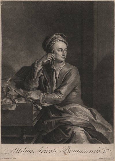 Attilus Ariosti Bononiensis, engraved by John Simon, 1719 by Enoch Seeman