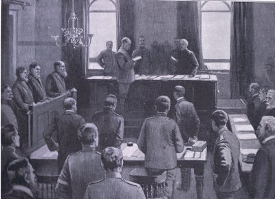 A Trial for Treason at Bloemfontein, from After Pretoria: The Guerilla War by Enoch Ward