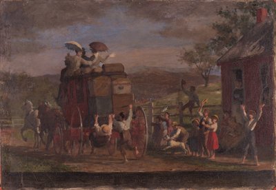 Study for the Pemigewasett Coach, c.1880-89 by Enoch Wood Perry