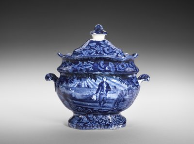 Sugar bowl, c.1818-46 by Enoch Wood and Sons