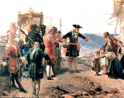The Duke Vittorio Amedeo II di Savoia in Carmagnola (detail) by Enrico Gamba